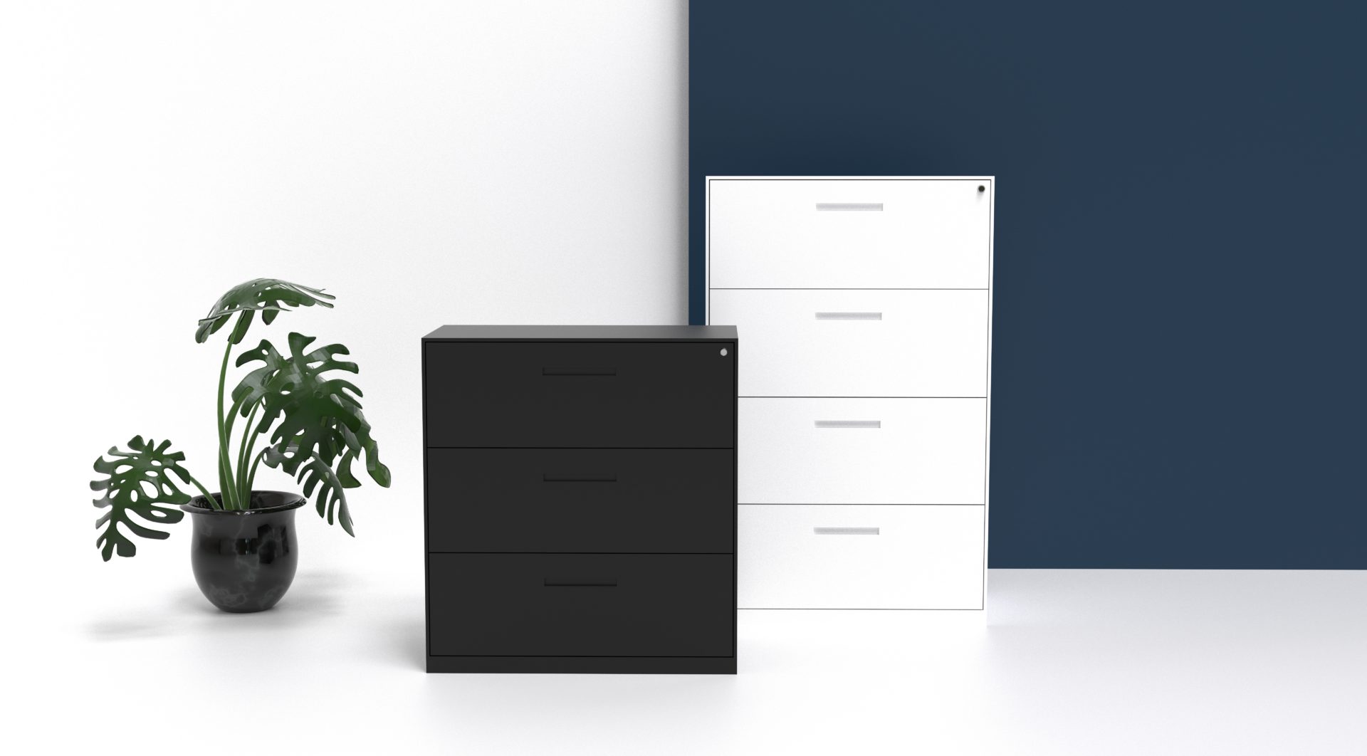 Lateral Filing Cabinet Double